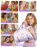 Vogewood Gift for 9 Years Old Girl, Girls Travel Duffle Bag, Gifts for Teenager, Dance Bag for Girls, Personalized Kids Overnight Bags with Shoe Compartment, Teen Girl Gifts Trendy Stuff (Letter A)