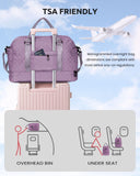 Vogewood Girl Duffle Bag with Shoe Compartment, Tween Weekend Duffle Bag, Monogram Overnight Bag for Women with Trolley Sleeve & Wet Pocket, Letter Kids Travel Bag with Makeup Bag (Letter K)