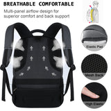 Volher 17 Inch Laptop Backpack, Business Anti Theft Slim Durable Laptops Backpack, Water Resistant College Computer Bag Gifts for Men & Women Fits 15.6 Inch Notebook - Black