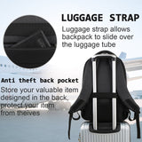 Volher 17 Inch Laptop Backpack, Business Anti Theft Slim Durable Laptops Backpack, Water Resistant College Computer Bag Gifts for Men & Women Fits 15.6 Inch Notebook - Black