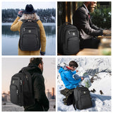 Volher 17 Inch Laptop Backpack, Business Anti Theft Slim Durable Laptops Backpack, Water Resistant College Computer Bag Gifts for Men & Women Fits 15.6 Inch Notebook - Black