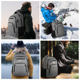 Volher Laptop Backpack,Business Travel Anti Theft Slim Durable Laptops Backpack,Water Resistant College Computer Bag for Women & Men Fits 15.6 Inch Laptop and Notebook - Grey
