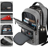 Volher Laptop Backpack,Business Travel Anti Theft Slim Durable Laptops Backpack,Water Resistant College Computer Bag for Women & Men Fits 15.6 Inch Laptop and Notebook - Grey