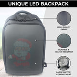 Voltefy LED Backpack with Programmable Screen, Motorcycle Backpack Made with Updated Ballistic Nylon, LED Bookbag, Large Laptop Bag for Women and Men, Digital Screen Carry - On Travel Bag