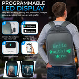 Voltefy LED Backpack with Programmable Screen, Motorcycle Backpack Made with Updated Ballistic Nylon, LED Bookbag, Large Laptop Bag for Women and Men, Digital Screen Carry - On Travel Bag