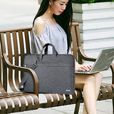 Voova Laptop Bag 13 14 Inch, Waterproof Computer Sleeve Carrying Case with Shoulder Straps & Handle Compatible with Macbook Air 13 M2/M3/M4, MacBook Pro 13/14, HP Dell Lenovo Chromebook 14, Grey