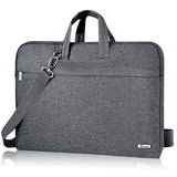 Voova Laptop Bag 13 14 Inch, Waterproof Computer Sleeve Carrying Case with Shoulder Straps & Handle Compatible with Macbook Air 13 M2/M3/M4, MacBook Pro 13/14, HP Dell Lenovo Chromebook 14, Grey