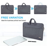 Voova Laptop Bag 13 14 Inch, Waterproof Computer Sleeve Carrying Case with Shoulder Straps & Handle Compatible with Macbook Air 13 M2/M3/M4, MacBook Pro 13/14, HP Dell Lenovo Chromebook 14, Grey