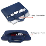 Voova Laptop Bag 15.6 Inch, 360° Protective Laptop Case Sleeve Compatible with MacBook Air 15 M2/M3/M4, MacBook Pro 15/16, 15 - 16” Lenovo Dell Hp, Waterproof Computer Bag Slim Briefcase, Blue