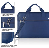 Voova Laptop Bag 15.6 Inch, 360° Protective Laptop Case Sleeve Compatible with MacBook Air 15 M2/M3/M4, MacBook Pro 15/16, 15 - 16” Lenovo Dell Hp, Waterproof Computer Bag Slim Briefcase, Blue