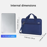 Voova Laptop Bag 15.6 Inch, 360° Protective Laptop Case Sleeve Compatible with MacBook Air 15 M2/M3/M4, MacBook Pro 15/16, 15 - 16” Lenovo Dell Hp, Waterproof Computer Bag Slim Briefcase, Blue