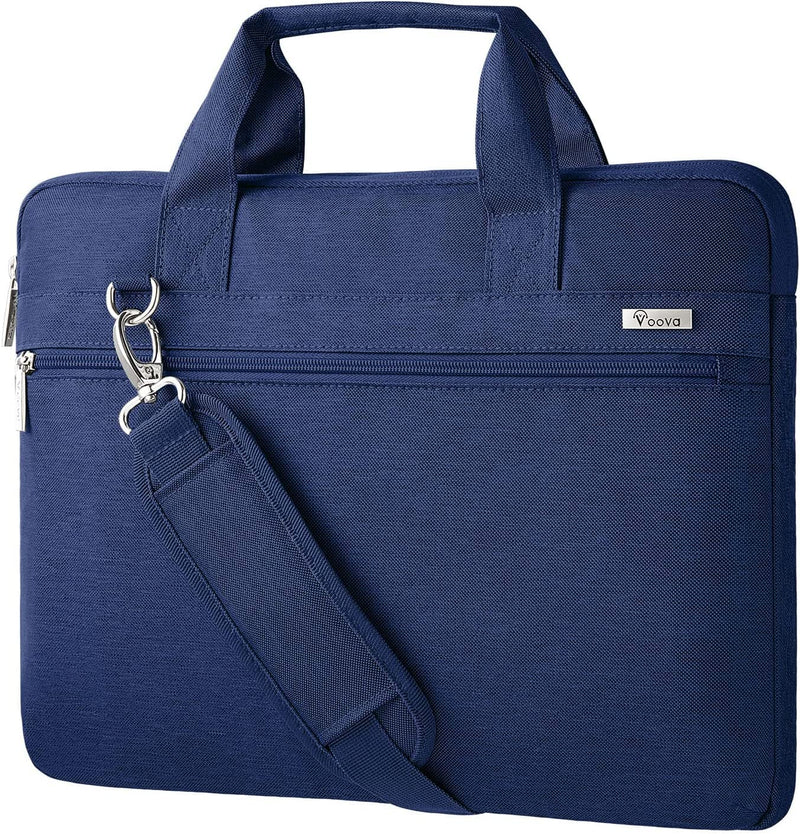Voova Laptop Bag 15.6 Inch, 360° Protective Laptop Case Sleeve Compatible with MacBook Air 15 M2/M3/M4, MacBook Pro 15/16, 15 - 16” Lenovo Dell Hp, Waterproof Computer Bag Slim Briefcase, Blue