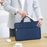 Voova Laptop Bag 15.6 Inch, 360° Protective Laptop Case Sleeve Compatible with MacBook Air 15 M2/M3/M4, MacBook Pro 15/16, 15 - 16” Lenovo Dell Hp, Waterproof Computer Bag Slim Briefcase, Blue