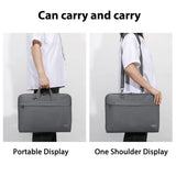 Voova Laptop Case 15.6 inch with Shoulder Strap, Waterproof Slim Computer Sleeve Cover Compatible with MacBook Air 15, MacBook Pro 15/16, 15 - 16” HP Acer Asus Dell Lenovo, Grey