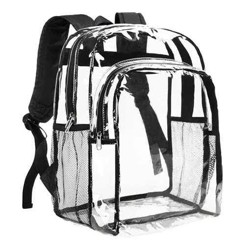 Vorspack Clear Backpack Heavy Duty - Clear Backpacks for School Transparent Bookbag for Girls Boys Large See Through Bag for Work, | Backpacks4Less