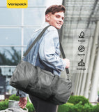 Vorspack Small Duffel Bag 20 Inches Foldable Gym Bag for Men Women Duffle Bag Lightweight with Inner Pocket for Travel Sports - Grey