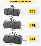 Vorspack Small Duffel Bag 20 Inches Foldable Gym Bag for Men Women Duffle Bag Lightweight with Inner Pocket for Travel Sports - Grey