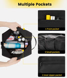 Vorspack Travel Toiletry Bag for Men - Hanging Toiletries Bag Water Resistant Travel Bag for Toiletries Accessories - Black