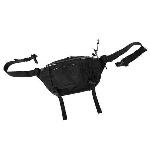 VOTAGOO GEAR X-Pac 7L Sling Bag, Lightweight Crossbody Waist Pack with Fidlock Buckle & YKK Zippers for Commute/Outdoor (Black)