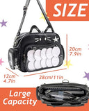 VOUSXLLEZ Cute Cat Ita Bag Pin Display Backpack,Shoulder Crossbody,Multi-Purpose, Kawaii Purse with Insert,PU Leather, for Kpop Fan Anime (Pins NOT Included) (Black)