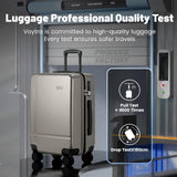Voytra 2 Piece Carry On Luggage Set, 14 In 20 In Suitcase TSA Lock Hard Shell Suitcase with 360° Silent Spinner Wheels, Durable & Stylish Travel Luggage for Men & Women Premium Gold