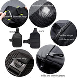 Vpoofree Mini Sling Bag for Men and Women, Small Anti Theft Crossbody Sling Backpack Fanny Pack Chest Bag for Travel Sport Running Hiking (Black Mini Sling Bag for Men and Women)