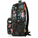 VQUVQV Flower Travel Backpack for Women Men, Water Resistant Laptop Bookbag College School Bag, Large Capacity Floral Print Daypack Schoolbag