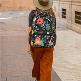 VQUVQV Flower Travel Backpack for Women Men, Water Resistant Laptop Bookbag College School Bag, Large Capacity Floral Print Daypack Schoolbag