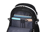 Wadirum Women Casual Backpack Set Girl School Bookbag Set Cute Laptop Ruaksack Black