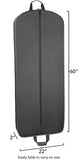 WallyBags® 60” Deluxe Travel Garment Bag Perfect for Dresses and Longer Clothes