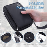 WALNEW Passport Holder for Travel - RFID Blocking Travel Wallet Essentials Organizer with Card Slots & Zipper Pocket (Women/Men)