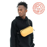 WANDRD All - New D1 Fanny Pack - Crossbody Carry Bag for Hiking, Traveling, Festivals, Sports, and More - Weather - Resistant for Phones, Wallets, Keys, and Camera (Dallol Yellow)