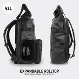 WANDRD PRVKE 41L Photography Bundle: Weather - Resistant Travel & Camera Backpack with Laptop Sleeve, Quick Side Access, Clamshell Opening – Ideal Photography & Travel Bag (Black)