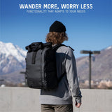 WANDRD PRVKE 41L Photography Bundle: Weather - Resistant Travel & Camera Backpack with Laptop Sleeve, Quick Side Access, Clamshell Opening – Ideal Photography & Travel Bag (Black)