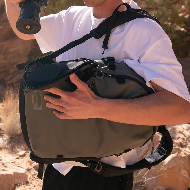 WANDRD STRATUS Photo 18L: Weather - Resistant Camera Backpack and Camera Bag - Dual Side Access, and Compact Storage for Modern Creators (Black)
