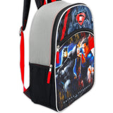 Warner Brothers Boys' Batman Vs. Superman Backpack Bundle, GREY/BLACK, 16" X 12" X 5"