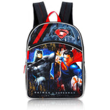 Warner Brothers Boys' Batman Vs. Superman Backpack Bundle, GREY/BLACK, 16