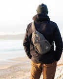 WATERFLY Crossbody Sling Backpack Sling Bag Travel Hiking Chest Bag Daypack (Purple)