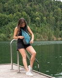 WATERFLY Crossbody Sling Backpack Sling Bag Travel Hiking Chest Bag Daypack (Purple)