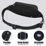 WATERFLY Fanny Pack Waist Bag: Small Hip Pouch Bum Bag Fannie Pack Phanny Fannypack Waistpack Bumbag Beltbag Sport Slim Fashionable for Jogging Hiking Hiker Woman Man
