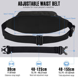 WATERFLY Fanny Pack Waist Bag: Small Hip Pouch Bum Bag Fannie Pack Phanny Fannypack Waistpack Bumbag Beltbag Sport Slim Fashionable for Jogging Hiking Hiker Woman Man