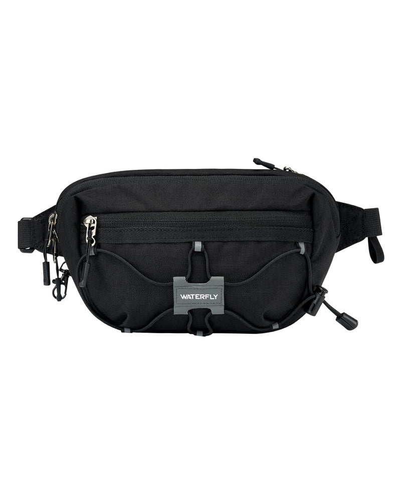WATERFLY Lightweight Small Fanny Pack: 1.5L Mini Slim Crossbody Waist Belt Hip Bag with RFID Blocking, Anti - Theft & Water Resistant Pouch for Women Men Travel Hiking Running Walking EDC