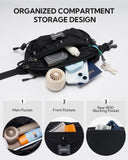 WATERFLY Lightweight Small Fanny Pack: 1.5L Mini Slim Crossbody Waist Belt Hip Bag with RFID Blocking, Anti - Theft & Water Resistant Pouch for Women Men Travel Hiking Running Walking EDC