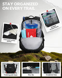 WATERFLY Small Lightweight Hiking Backpack: 20L Outdoor Daypack with Phone Pocket, Hydration Compatible, Breathable Backpanel, Multi - Compartment for Camping Trekking Travel Women Men