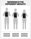 WATERFLY Small Lightweight Packable Backpack: 15L Mini Ultra Light Foldable Travel Daypack with Breathable Shoulder Strap Outdoor Hiking Camping Day Pack for Women Men Black