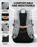 WATERFLY Small Lightweight Packable Backpack: 15L Mini Ultra Light Foldable Travel Daypack with Breathable Shoulder Strap Outdoor Hiking Camping Day Pack for Women Men Black