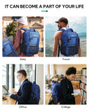 WATERFLY Travel Hiking Casual Backpack: 22L Lightweight Everyday Outdoor City Daypack College Bookbag for Women Men
