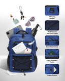 WATERFLY Travel Hiking Casual Backpack: 22L Lightweight Everyday Outdoor City Daypack College Bookbag for Women Men