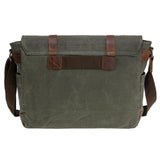 Waterproof Canvas 15" Macbook pro/ 15.6'' Leather Laptop Messenger Bag for Men Business Vintage shoulder bag/Briefcase Crossbody