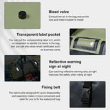 Waterproof Duffel Bag，Roll - Top Heavy Duty Dry Duffle Bag，Motorcycle Dry Bag，with Large Storage Space, Perfect for Traveling, Camping, Kayaking, Fishing & Canoeing (Carbon fiber black, 66L)